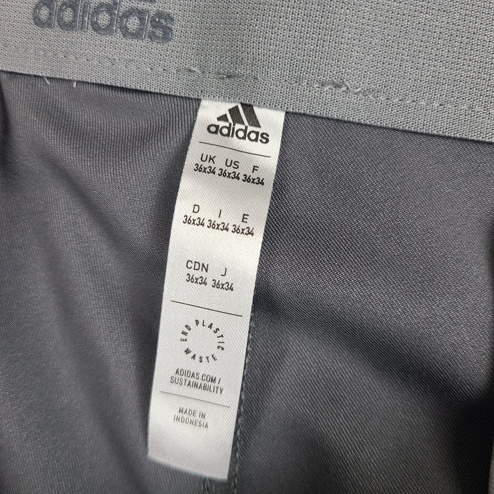 Adidas Pants Mens 36x34 Dark Gray Ultimate 365 Performance Preppy Tech Golf
